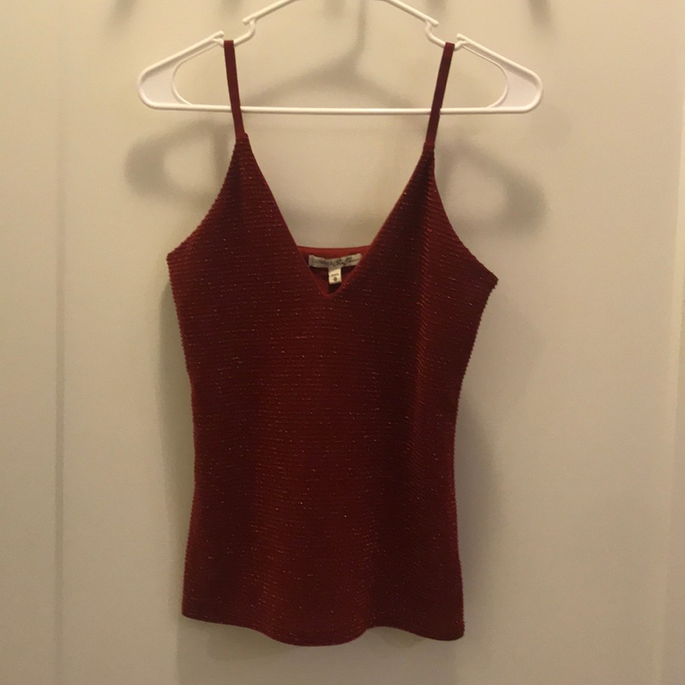 Express One Eleven Metallic Fitted Shelf Bra Cami
